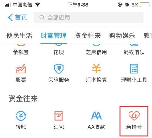 支付宝亲情号付款后想退款是退到哪里？亲情号怎么使用？